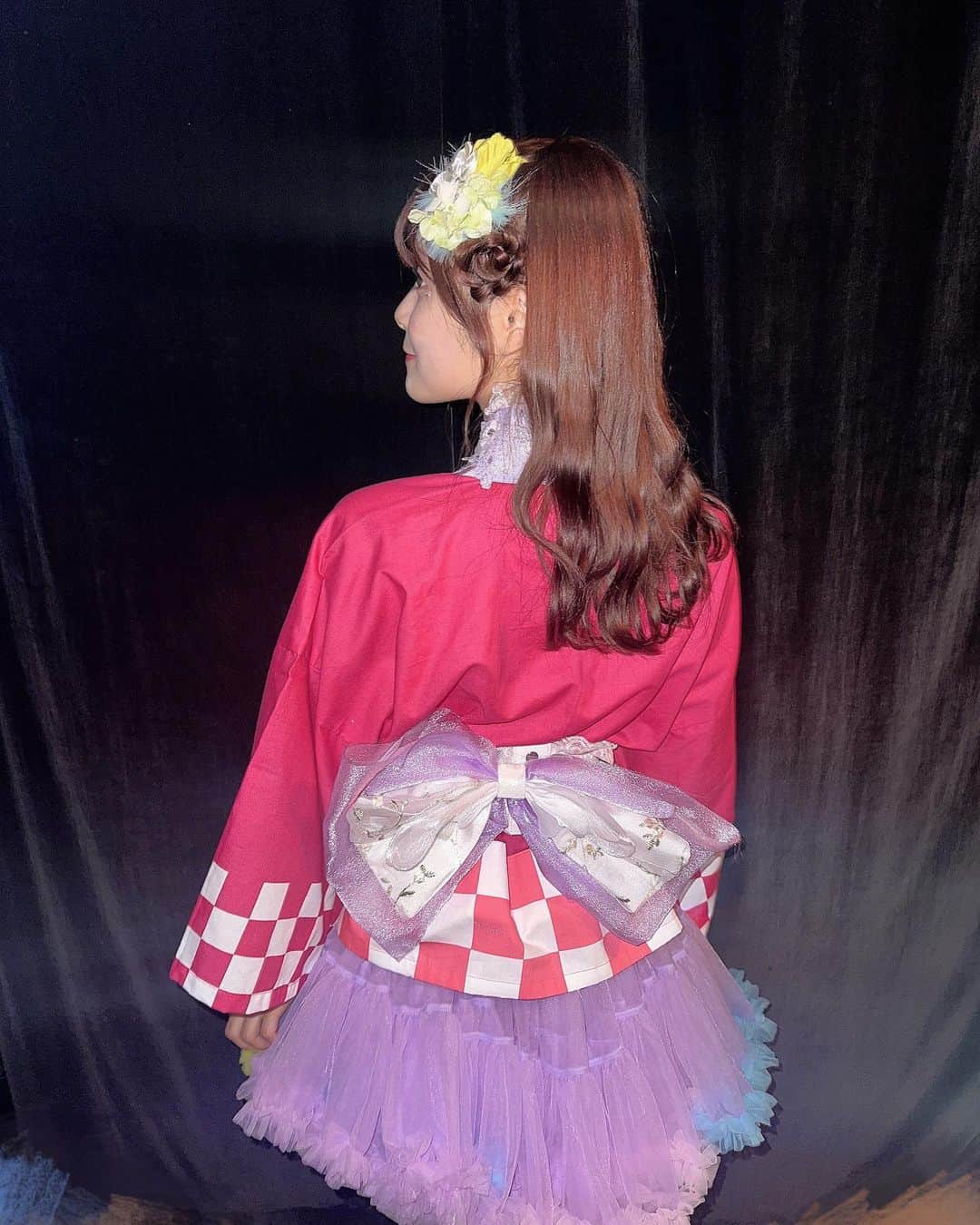 清司麗菜さんのインスタグラム写真 - (清司麗菜Instagram)「サマーコンサートで衣装さんが作ってくださった新衣装です🌻🎀  メンバーそれぞれの推しサイカラーが入った愛のこもったハッピ🫶  私は襟と後ろのリボンの部分に推しサイカラーの紫白が、、🤍💜　  #NGT48#NGT48サマーコンサート#NGT48劇場#ハッピ#summer」9月10日 22時37分 - seiji_0007
