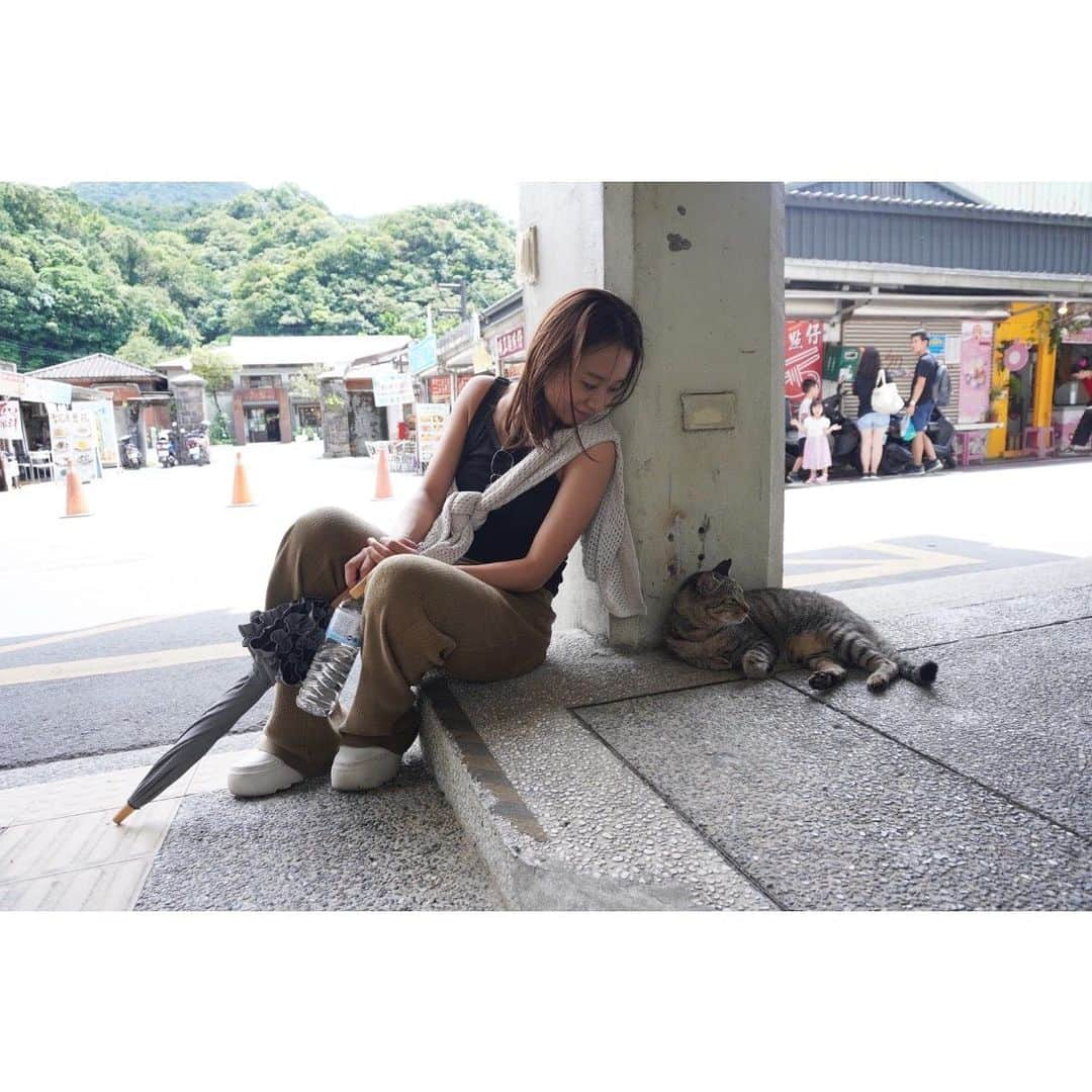 真下玲奈のインスタグラム：「🐈」