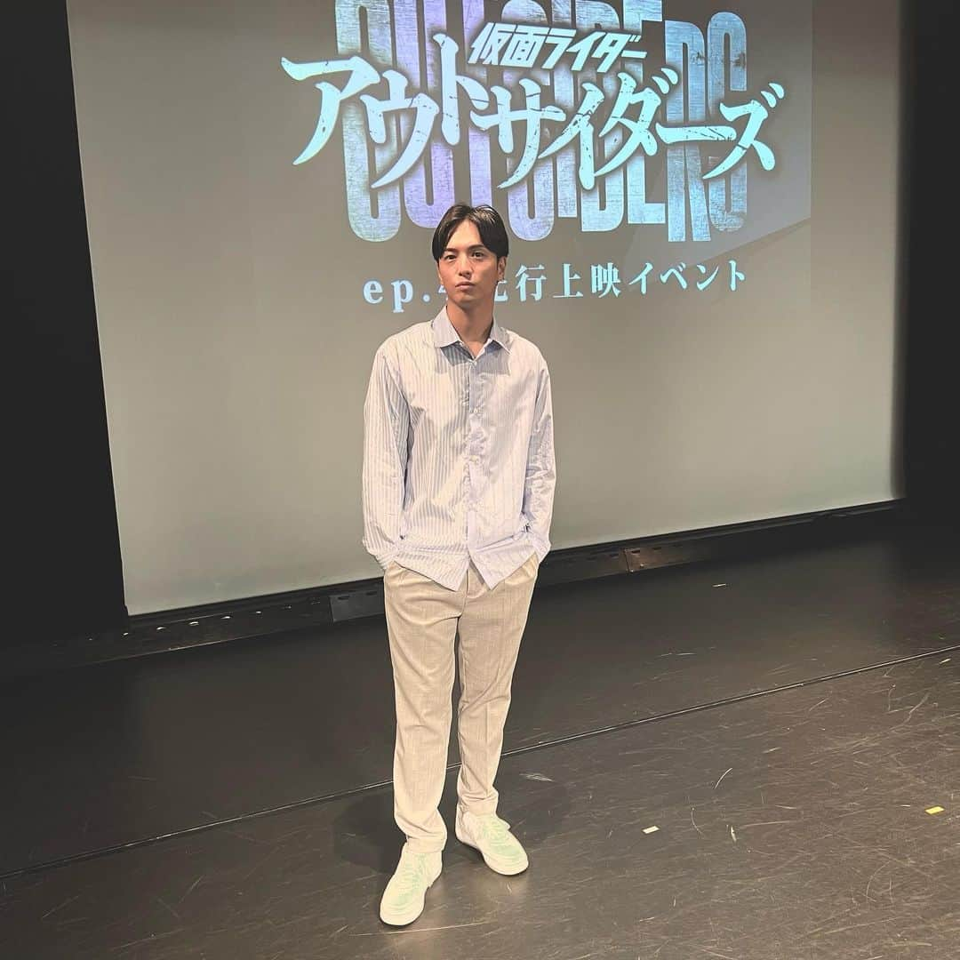 中村優一のインスタグラム：「仮面ライダーアウトサイダーズ。 先行上映イベントでした。  こうして現在も仮面ライダーに携わることができ、幸せです。  最高に楽しかった。　  @allsaintsjapan   #仮面ライダー #仮面ライダーアウトサイダーズ #仮面ライダー電王 #仮面ライダーゼイン #桜井侑斗」