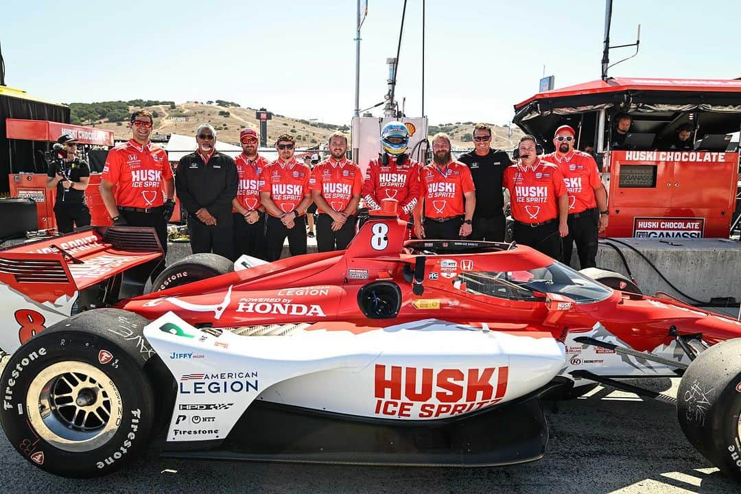 マーカス・エリクソンのインスタグラム：「Last race with the no8 crew 😢. Gonna give my everything to finish on a high today! Rolling off from P18. Let’s do this 👊🏻 #ME8 #INDYCAR」