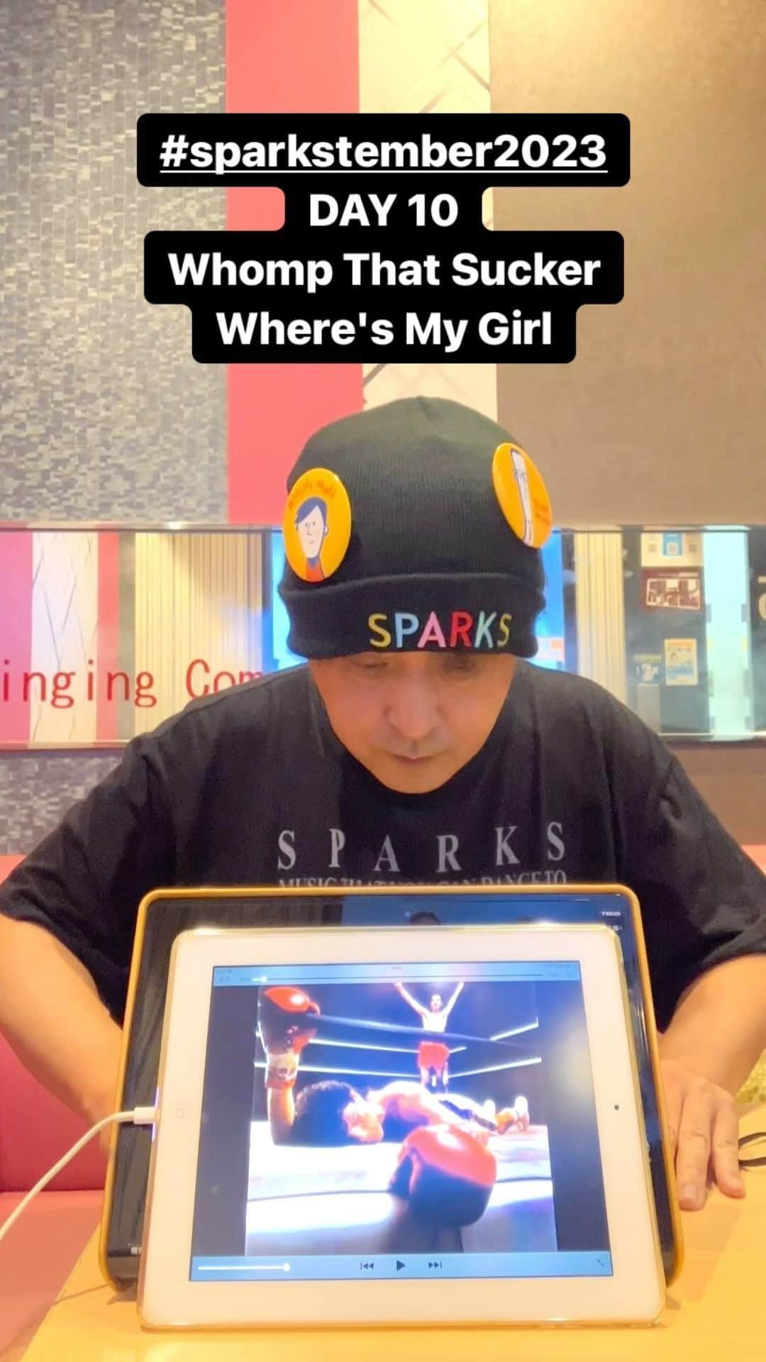 加藤賢崇のインスタグラム：「#sparkstember2023 DAY 10 Whomp That Sucker Where's My Girl @sparks_official」