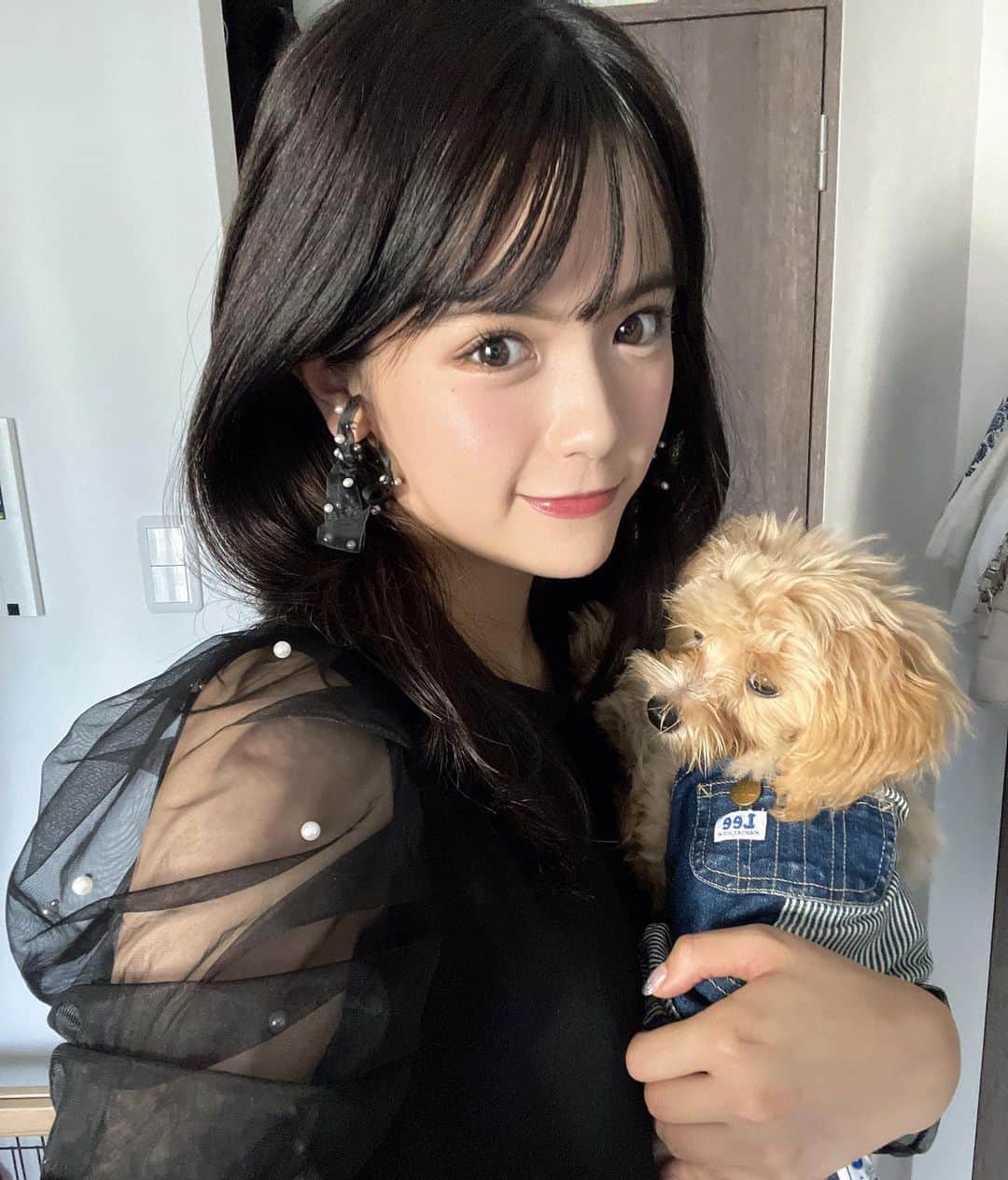 村山優香のインスタグラム：「早くトリミングしたいね😂」