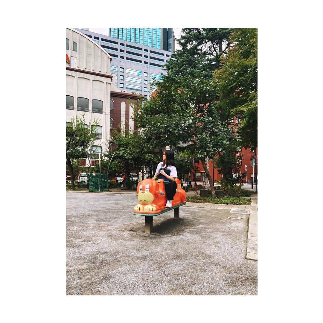 神田莉緒香のインスタグラム：「--- どういうウインク？  . #謎遊具」