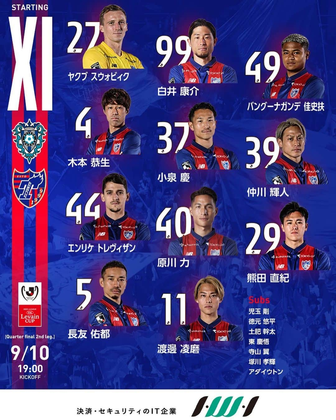 FC東京オフィシャルグッズのインスタグラム