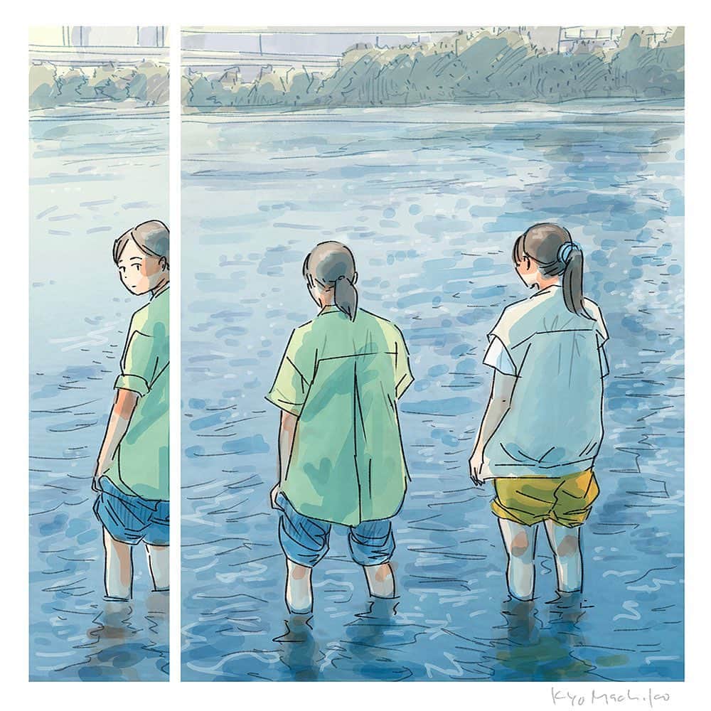 今日マチ子のインスタグラム：「You can't go on from there. September 9, 2023  2023年9月9日、ここから先にはいけない  #旅ができる日々 #thedayswecantravel #今日マチ子 #kyomachiko #お台場 #odaiba #tokyo」
