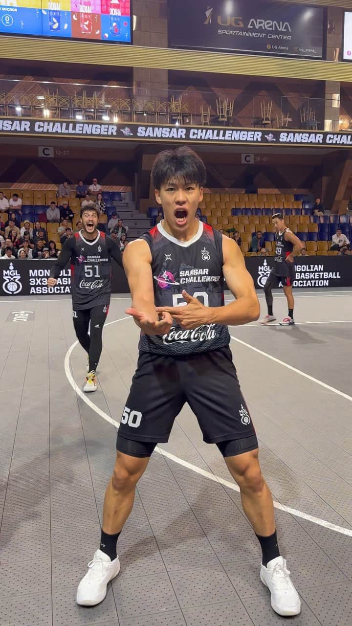 保岡龍斗のインスタグラム：「Ryuto letting you all know.. Ice is in those veins! 🥶🔥 #3x3ChSansar #3x3Ch」