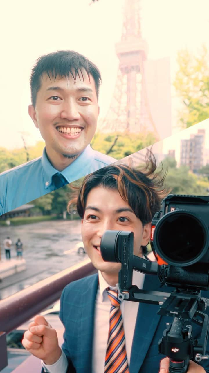 カケタクのインスタグラム：「Have you ever modeled while shooting? with @kaketaku.japan 🕺  3rd camera @makitun_0710_ 📷  #DJI #gimbal #videographer」