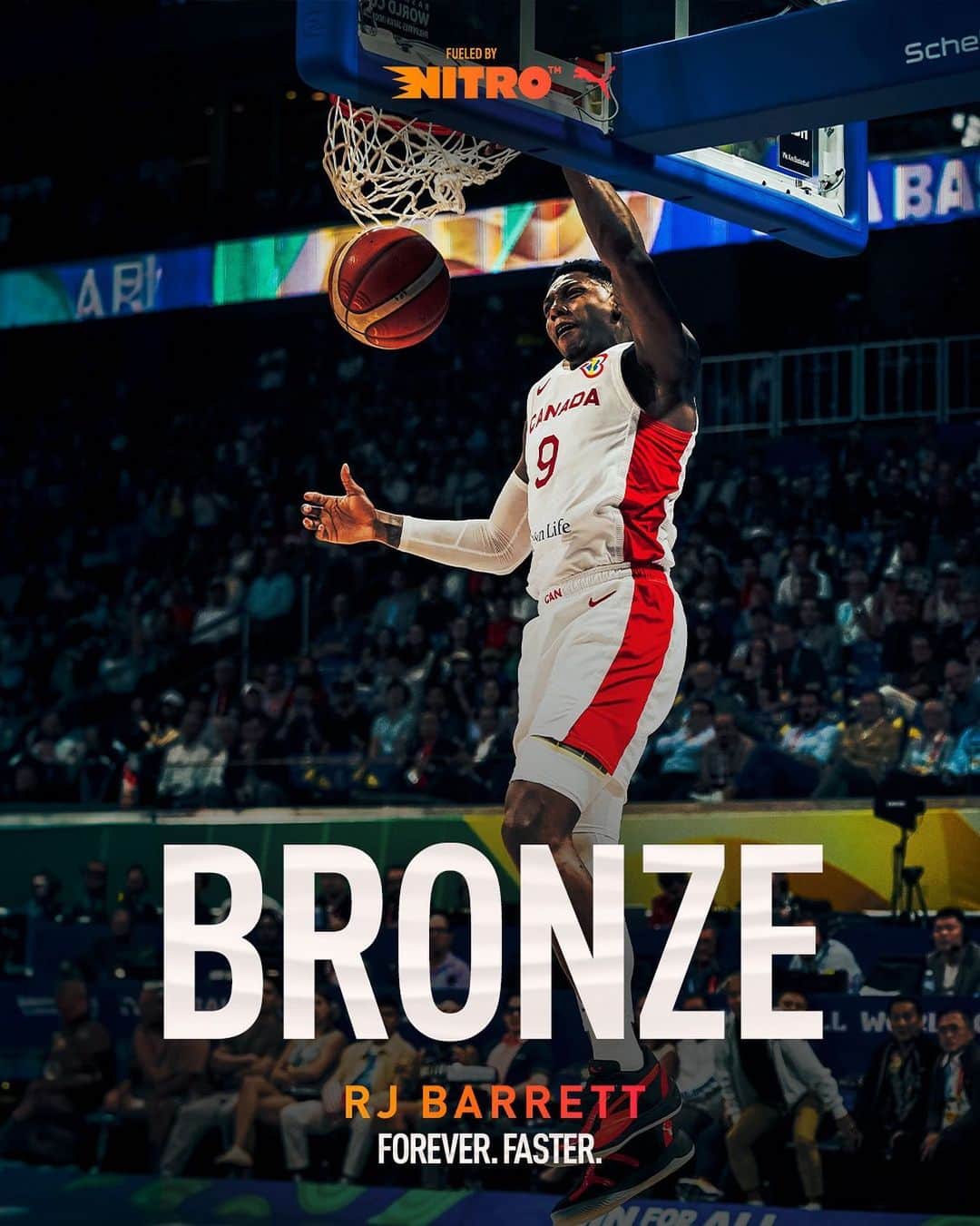 プーマのインスタグラム：「@rjbarrett and the squad claim the🥉on the world stage! 👏🇨🇦」
