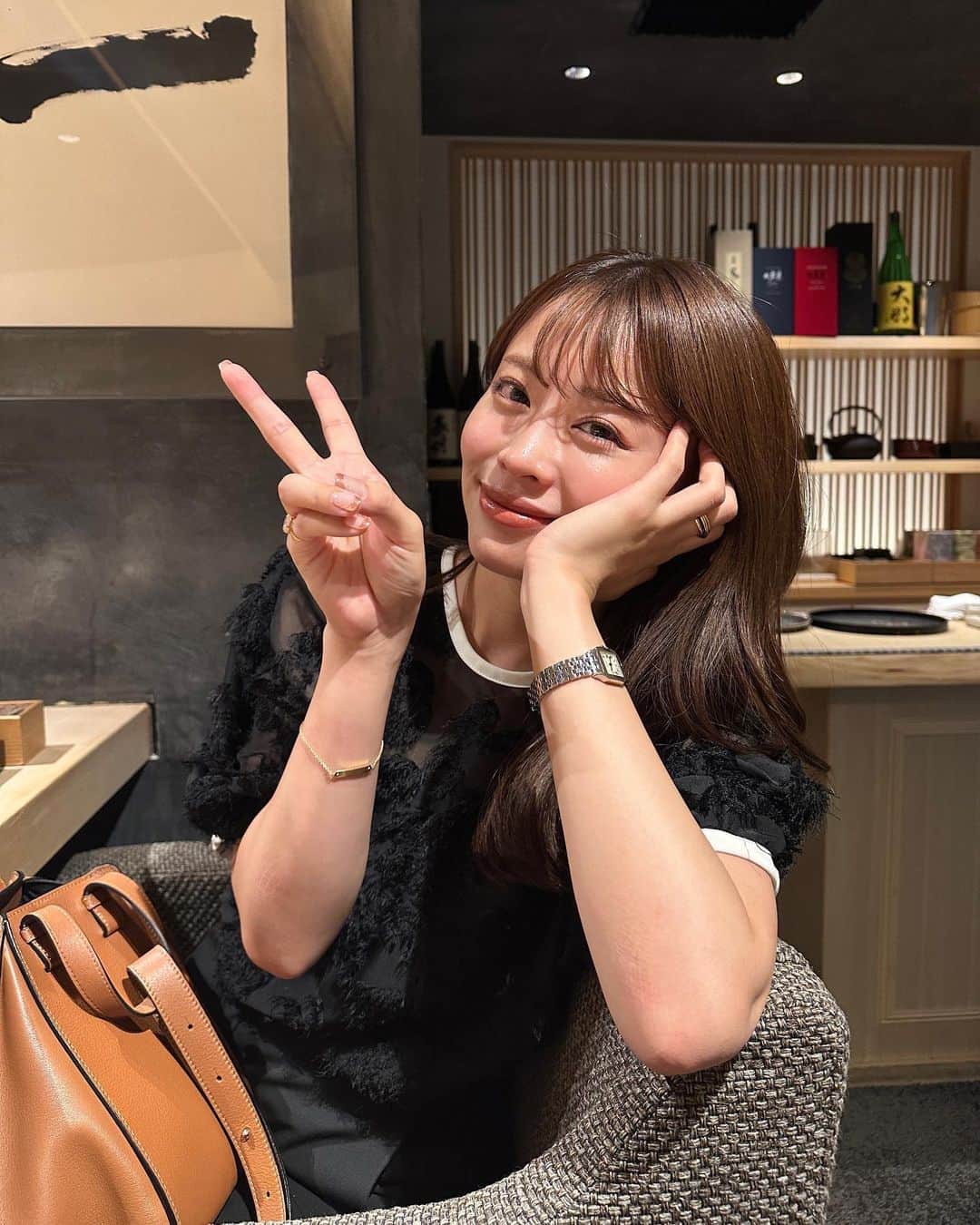 高木由梨奈のインスタグラム：「お鮨🍣幸せ時間☺️ 久々の妹ともたくさん話せて 楽しかった♡👭」