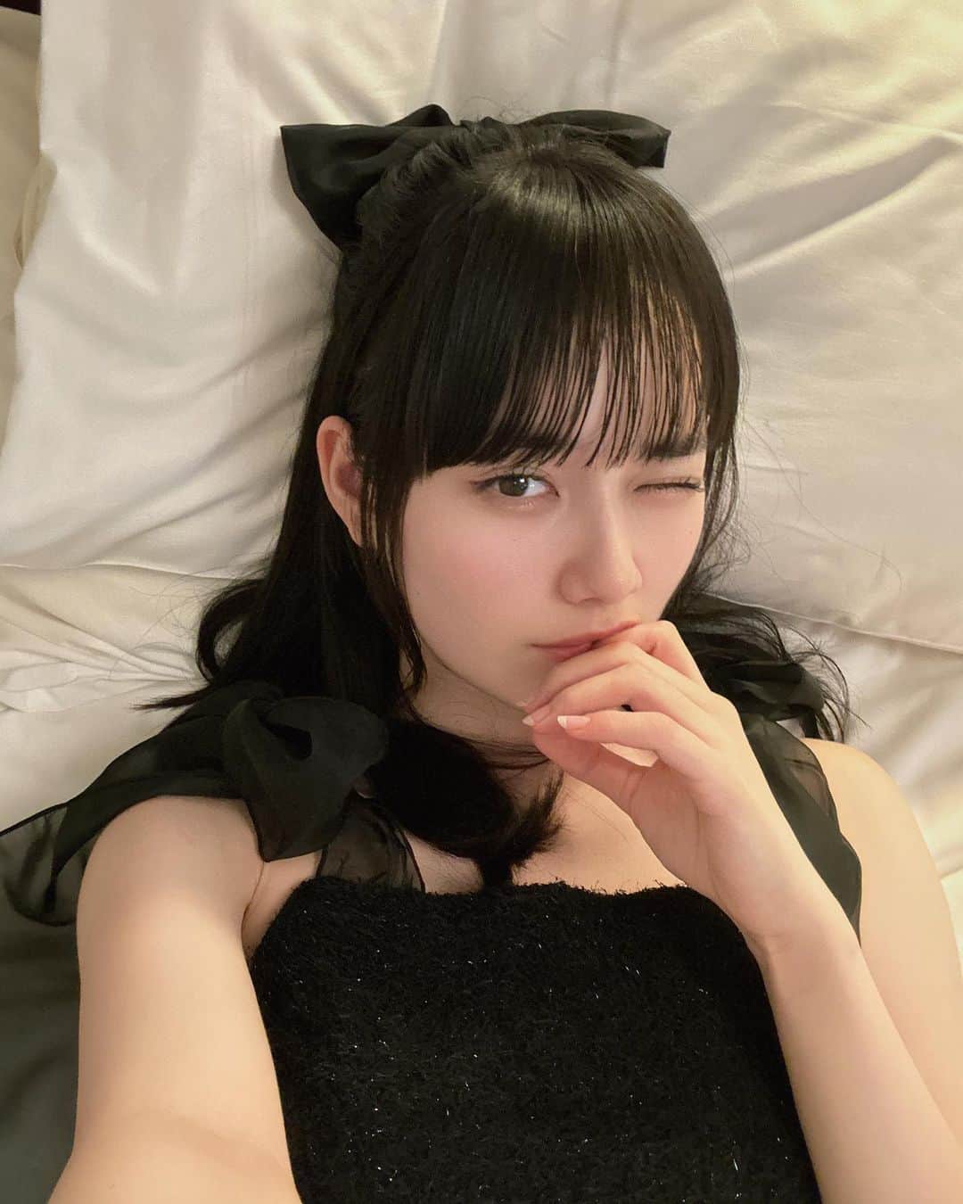 松本恵莉紗のインスタグラム：「肩のリボンが可愛い🫶🏻」