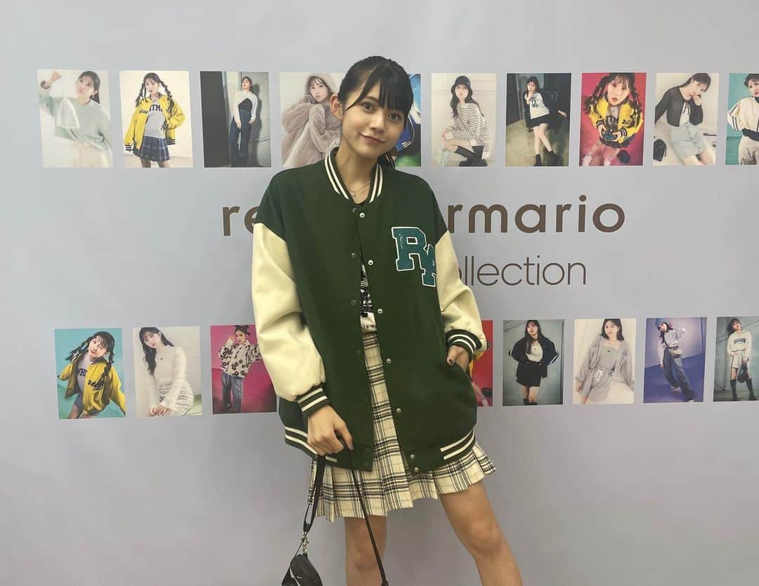 吉本麗南のインスタグラム：「repipi armarioの展示会に行ってきました~！  かわいいお洋服たくさんで幸せ空間でした♡  みんなも秋冬レピピでおしゃれしよーー♡  美味しい飲み物とクロッフルもありがとうございました💞  #pr#吉本麗南#ニコラ#nicola#ニコラ10月号発売中#ニコモ#repipiarmario#レピピアルマリオ#レピピ」