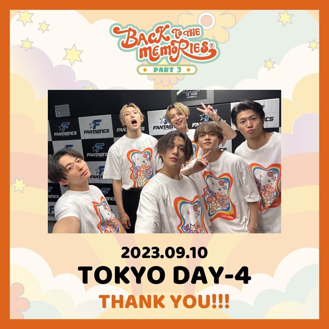 FANTASTICS from EXILE TRIBEのインスタグラム：「. BACK TO THE MEMORIES PART3  TOKYO DAY-4🎪  #FANTASTICS  #FANTASTIC6 #BTTM」