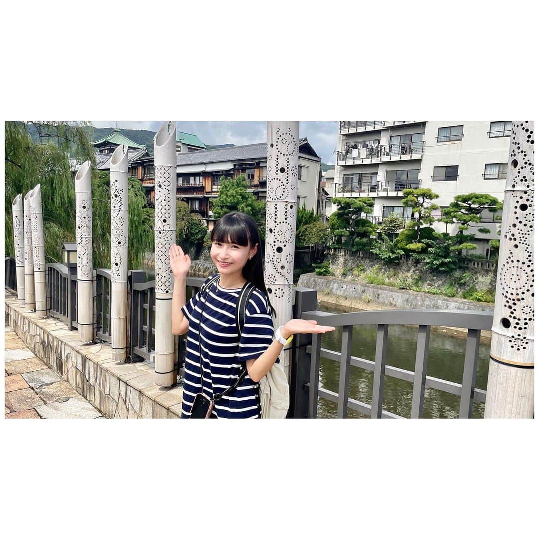 望月琉叶のインスタグラム：「素敵な場所で🎋🎶パシャリ📷✨ #伊東 #竹 #たけあかり」
