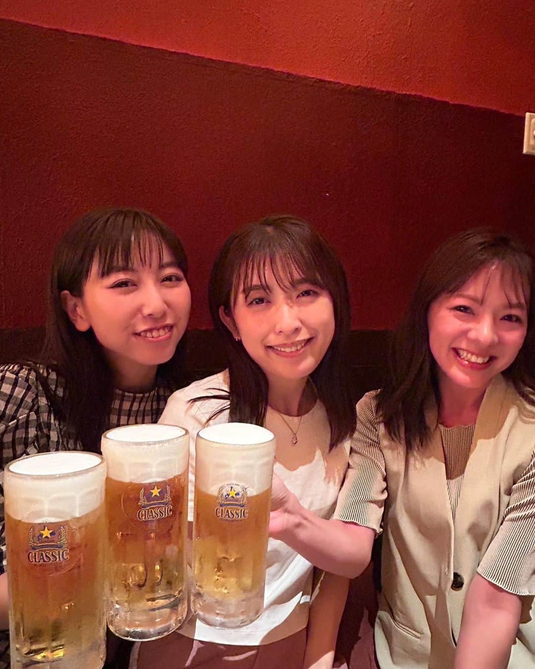 芳賀愛華さんのインスタグラム写真 - (芳賀愛華Instagram)「. かんぱ〜い🍻  楽しい夜でした🤭✌️  #乾杯#サッポロクラシック#ビール」9月10日 20時48分 - aika_haga