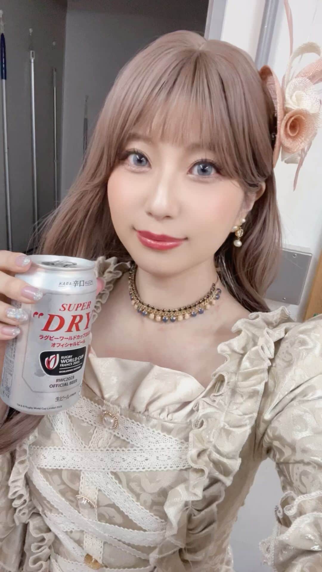 天野麻菜のインスタグラム：「ビール女子。3596」