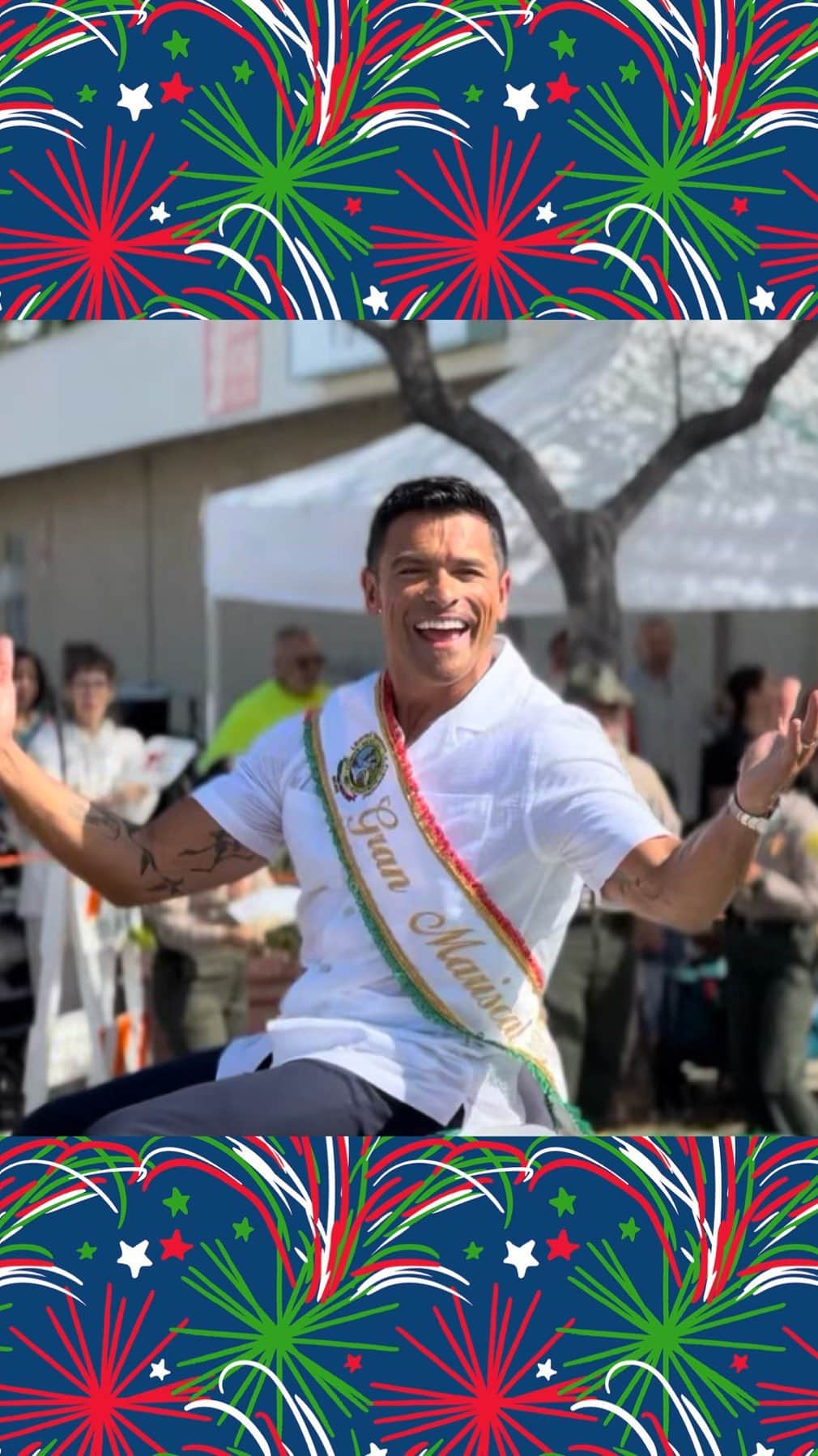 ケリー・リッパのインスタグラム：「¡Viva México! 🇲🇽 @Instasuelos was increíble today as the Grand Marshal for the #EastLaParade! Feliz #MexicanIndependenceDay ❤️💚」