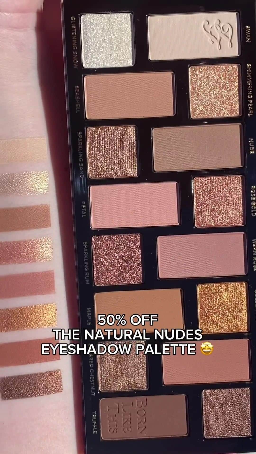 Too Facedのインスタグラム：「50% off The Natural Nudes Palette?!?! 🤯 YES PLEASE! Shop now @ultabeauty 21 Days of Beauty TODAY ONLY for this deal! 🤎 #toofaced #ultabeauty」