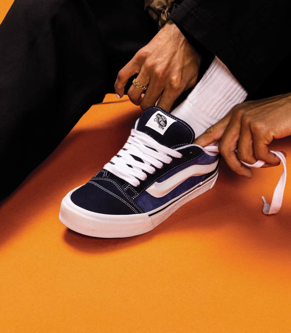 のインスタグラム：「Back to the Knu.  Shop additional sizing of the Vans Knu Skool in-store & online now.」