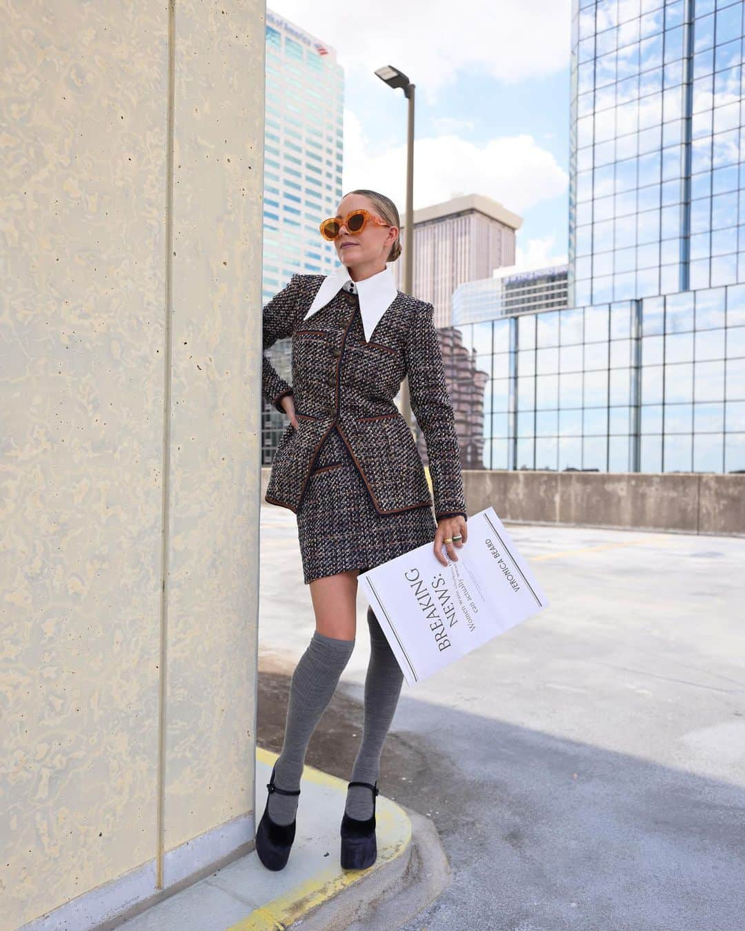 ブレア・イーディーのインスタグラム：「<BREAKING NEWS 📰 the entire @veronicabeard fall collection is perfect. Women want clothes they can actually wear and season after season @veronicabeard designs clothes for real life. See more in stories!> #ad #VeronicaBeard」