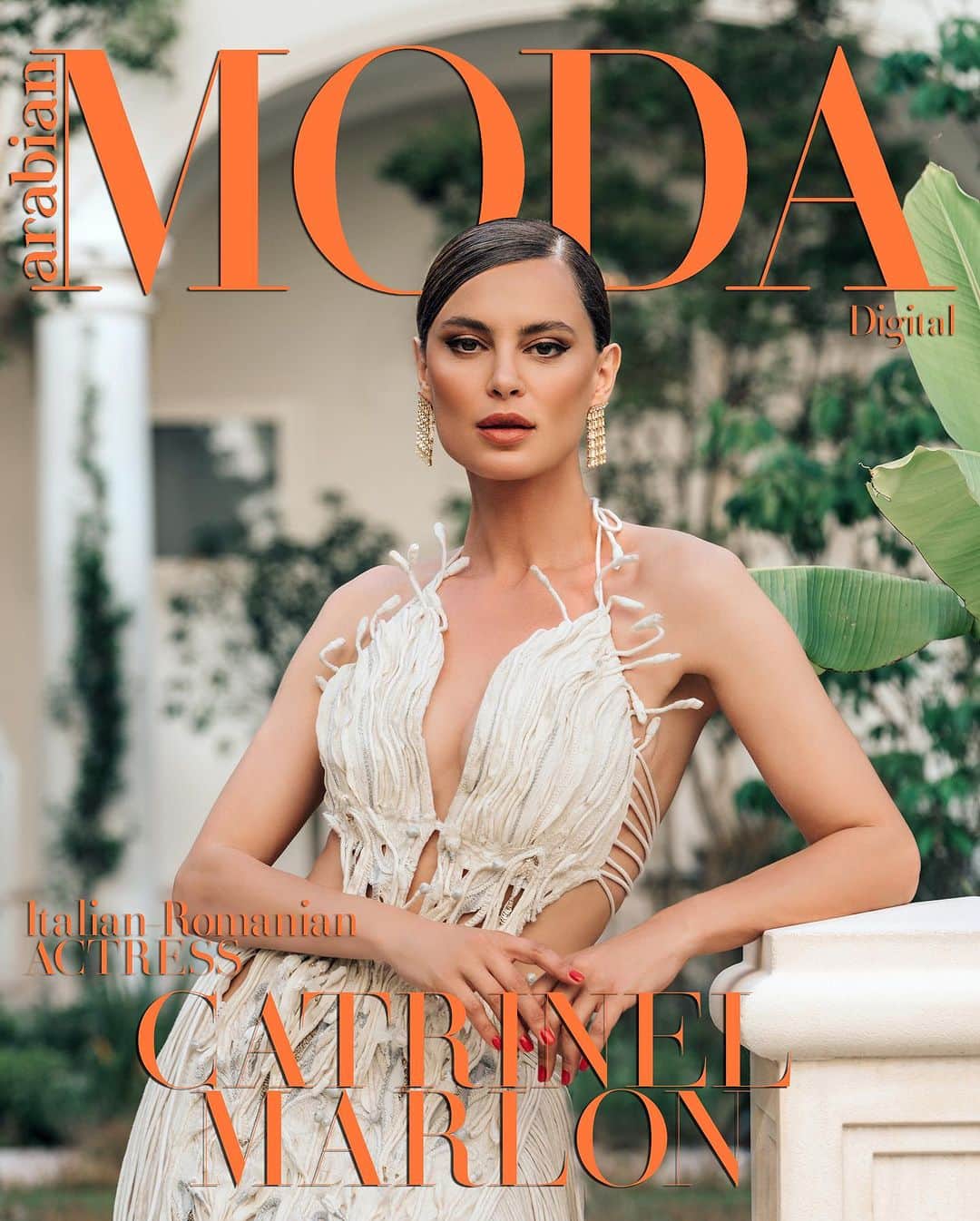 カトリネル・メンギアのインスタグラム：「Through her work in modeling and acting, Catrinel Marlon (@catrinelmarlon) has promoted Romanian and Italian culture on the international scene. Having achieved recognition and success in the entertainment industry, she is adding director to her extensive credits with Sunflowers, a soon-to-be released feature film.   We spoke to Catrinel about her homeland, her versatile career and the importance of family.  Catrinel wears @vaishalisstudio and @teilor_finejewellery.   Full story on arabianmoda.com   Fashion Editor & Stylist: @victorconcepto  Photographer & Filmmaker: @joystrotz  Hair Stylist: @alex.von.trentini  Makeup Artist: @shery_hair_makeup_artist  Location: Cannes, France  #catrinelmarlon #arabianmoda」