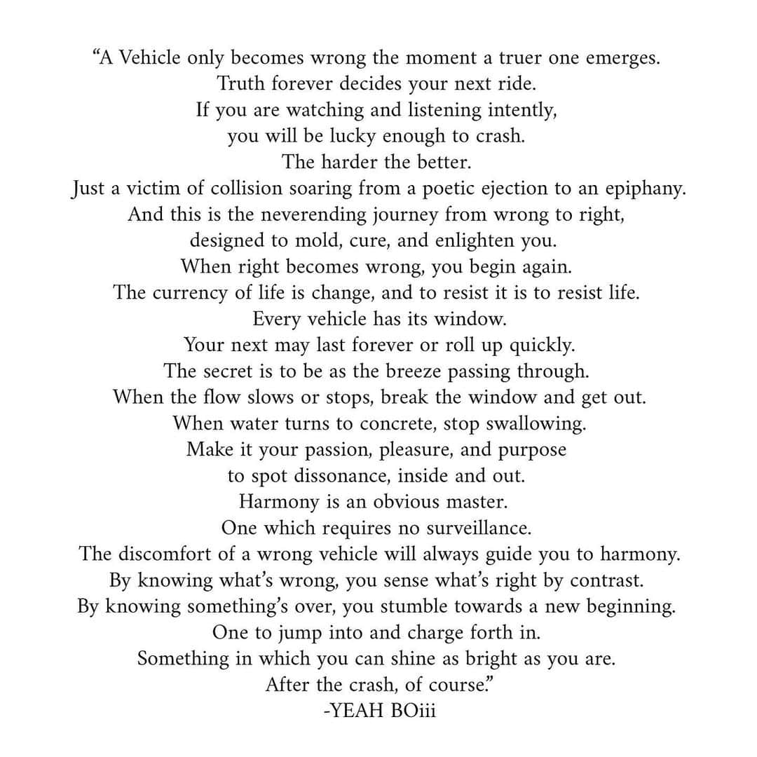 コール・ウィットルさんのインスタグラム写真 - (コール・ウィットルInstagram)「WRONG VEHICLE : survivors of purpose dysphoria (a car crash collection) s1 e4   “A Vehicle only becomes wrong the moment a truer one emerges.  Truth forever decides your next ride.  If you are watching and listening intently, you will be lucky enough to crash. The harder the better.  Just a victim of collision soaring from a poetic ejection to an epiphany. And this is the neverending journey from wrong to right, designed to mold, cure, and enlighten you. When right becomes wrong, you begin again. The currency of life is change, and to resist it is to resist life. Every vehicle has its window. Your next may last forever or roll up quickly. The secret is to be as the breeze passing through. When the flow slows or stops, break the window and get out. When water turns to concrete, stop swallowing. Make it your passion, pleasure, and purpose to spot dissonance, inside and out.  Harmony is an obvious master.  One which requires no surveillance.  The discomfort of a wrong vehicle will always guide you to harmony. By knowing what’s wrong, you sense what’s right by contrast.  By knowing something’s over, you stumble towards a new beginning.  One to jump into and charge forth in.  Something in which you can shine as bright as you are.  After the crash, of course.” -YEAH BOiii 🤍 photography @hayato_iki  hair art @hair_by_koji_ichikawa  concept, creations, and words by me produced by @hayato_iki」9月11日 2時44分 - yeahboiiicole