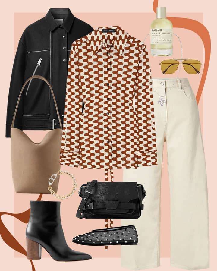 ネッタポルテのインスタグラム：「MOST WANTED: Shop the brand-new arrivals our editors are lusting after – including @proenzaschouler’s statement shirt, @khaite_ny’s scintillating ballet flats, and more...  Tap the link to shop at #NETAPORTER.」