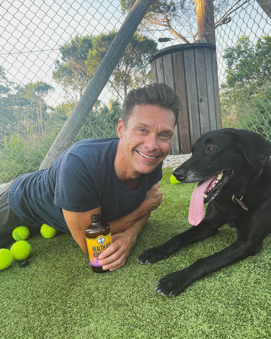 ライアン・シークレストのインスタグラム：「Georgia is clearly carrying this team 🎾 Felt inspired by the #usopen to hit the courts, who wants to play us in doubles? #ad #healthadepartner」
