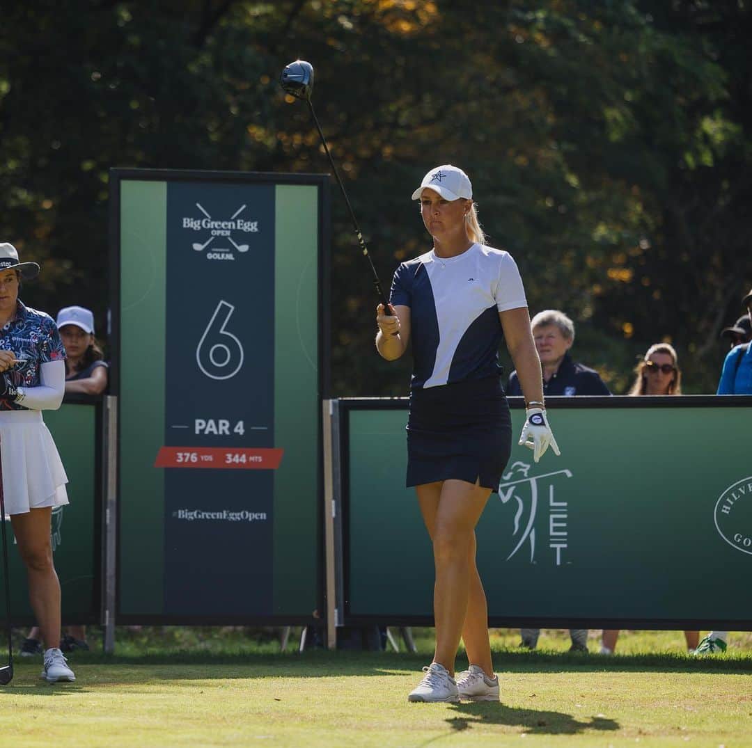 アンナ・ノルドクビストのインスタグラム：「Favorite @jlindebergofficial outfit so far 🤩  Few days of preparations left until the @solheimcup2023esp - I know Im not the only one excited!! 💙」