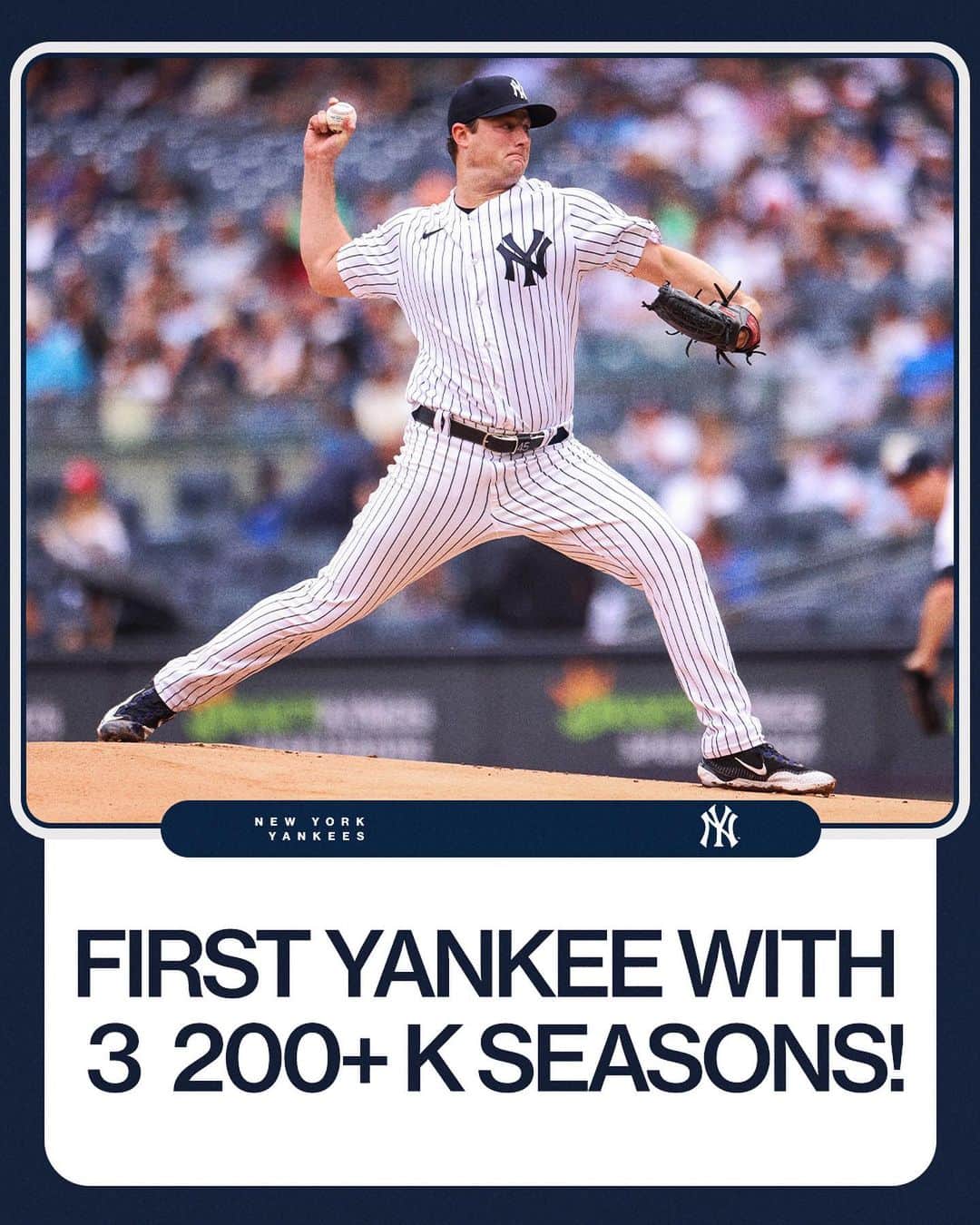 MLBさんのインスタグラム写真 - (MLBInstagram)「@GerritCole45 stands alone in @Yankees history. 👏」9月11日 4時37分 - mlb