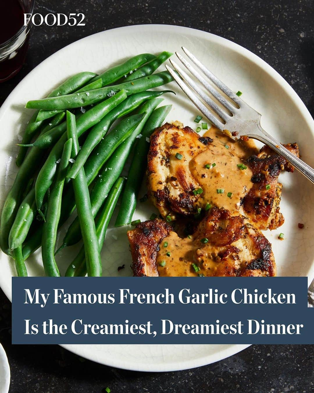 Food52のインスタグラム：「Urvashi Pitre's instant pot creamy garlic chicken includes "a sauce that would make even a boot taste good." Dinner tonight? This! Click the link in our bio for the recipe. 📸: @tymecham #f52community #f52grams」