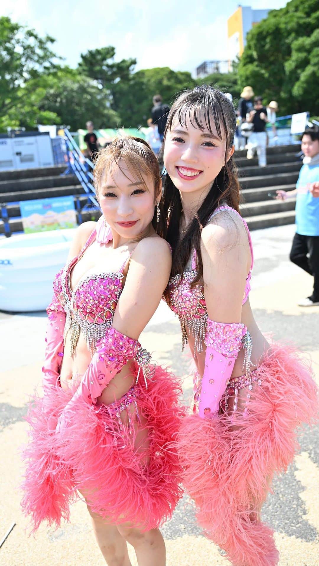 のインスタグラム：「BEPPU ONSEN SHOWER FES. 2023  #別府温泉シャワーフェス #BOSF23 #bosf #別府スパビーチ #お湯かけ音楽フェス  最高の夏の思い出になりました‼︎ 沢山の応援ありがとうございました♪  @bosf_official @takapon_jp @minmidesu @minmi_staff_official @burlesque.tokyo @partyon_tokyo #バーレスク東京 #パリオン」