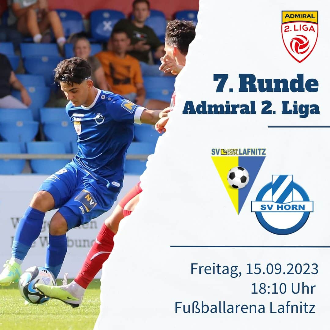 SVホルンさんのインスタグラム写真 - (SVホルンInstagram)「▶️Länderspielpause ⏸️ Admiral 2. Liga  🗓️ Freitag, 15.09.2023 🕕 18:10 Uhr 🆚 SV Lafnitz 🏟️ Fußballarena Lafnitz  Be part of it.🫶🏼   #weitergehts #admiralzweiteliga #weitergehts #svh #letsgo #greifenan #wirschaffendas #zusammenhalten #kommtinsstadion #auswärtsspiel #svhornfamilie #leidenschaftfussball #sportlandnoe #bepartofit」9月11日 16時59分 - svhorn1922