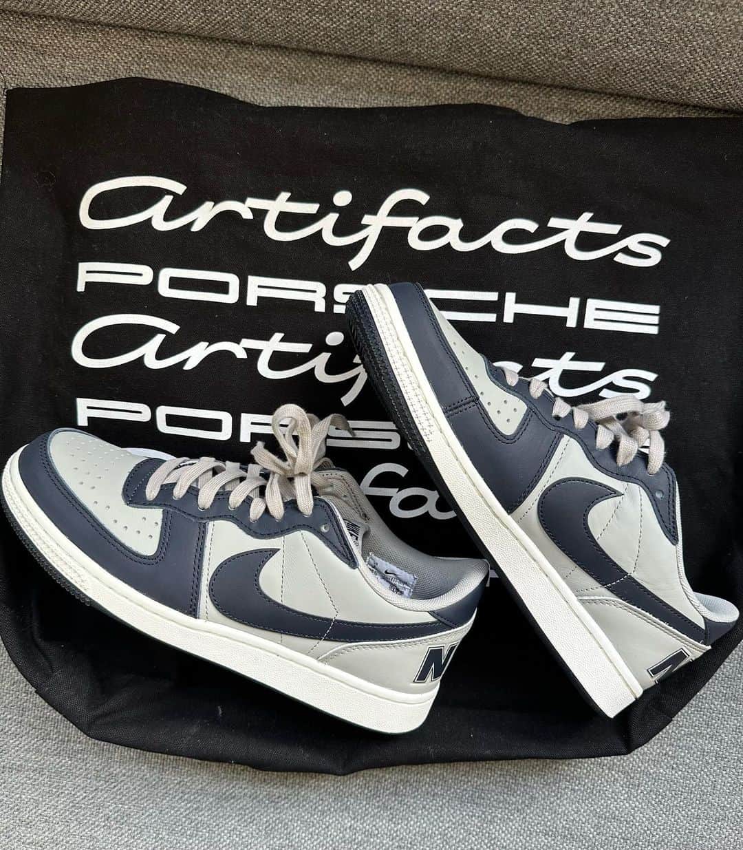 のインスタグラム：「NIKE TERMINATOR LOW PORSCHE ARTIFACTS . . #artifactsporsche  #artfactsporsche #type7 #ergmedia  #houseindustries」