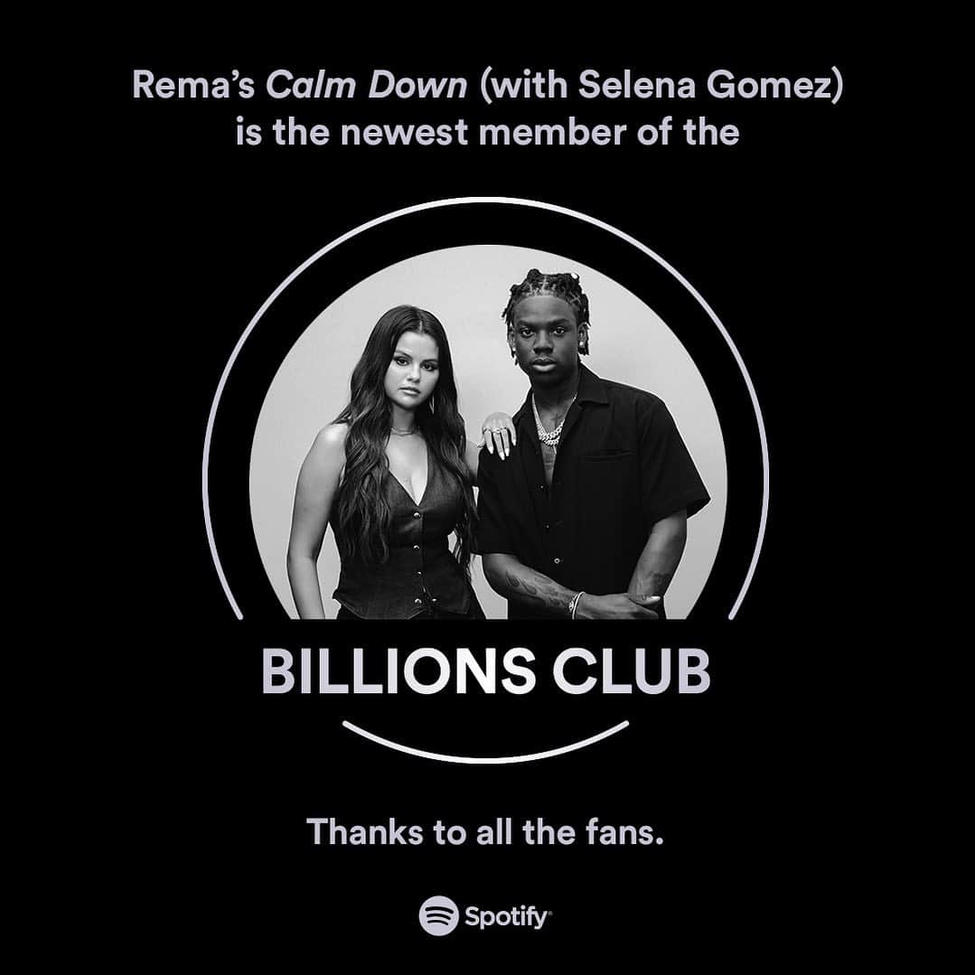 Don Jazzyさんのインスタグラム写真 - (Don JazzyInstagram)「Thank you. Y’all made Calm Down by @heisrema x @selenagomez to become the first song out of Africa to cross 1 BILLION STREAMS on @spotify 🙏🏽🤍」9月11日 17時10分 - donjazzy