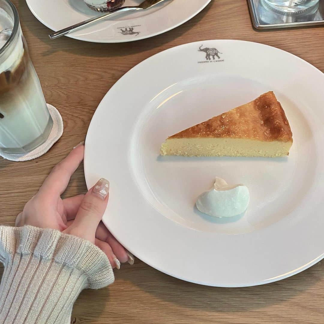 星乃まひろのインスタグラム：「ここのチーズケーキおいしかった🐘♡  #那須 #那須カフェ #cafe #カフェ」