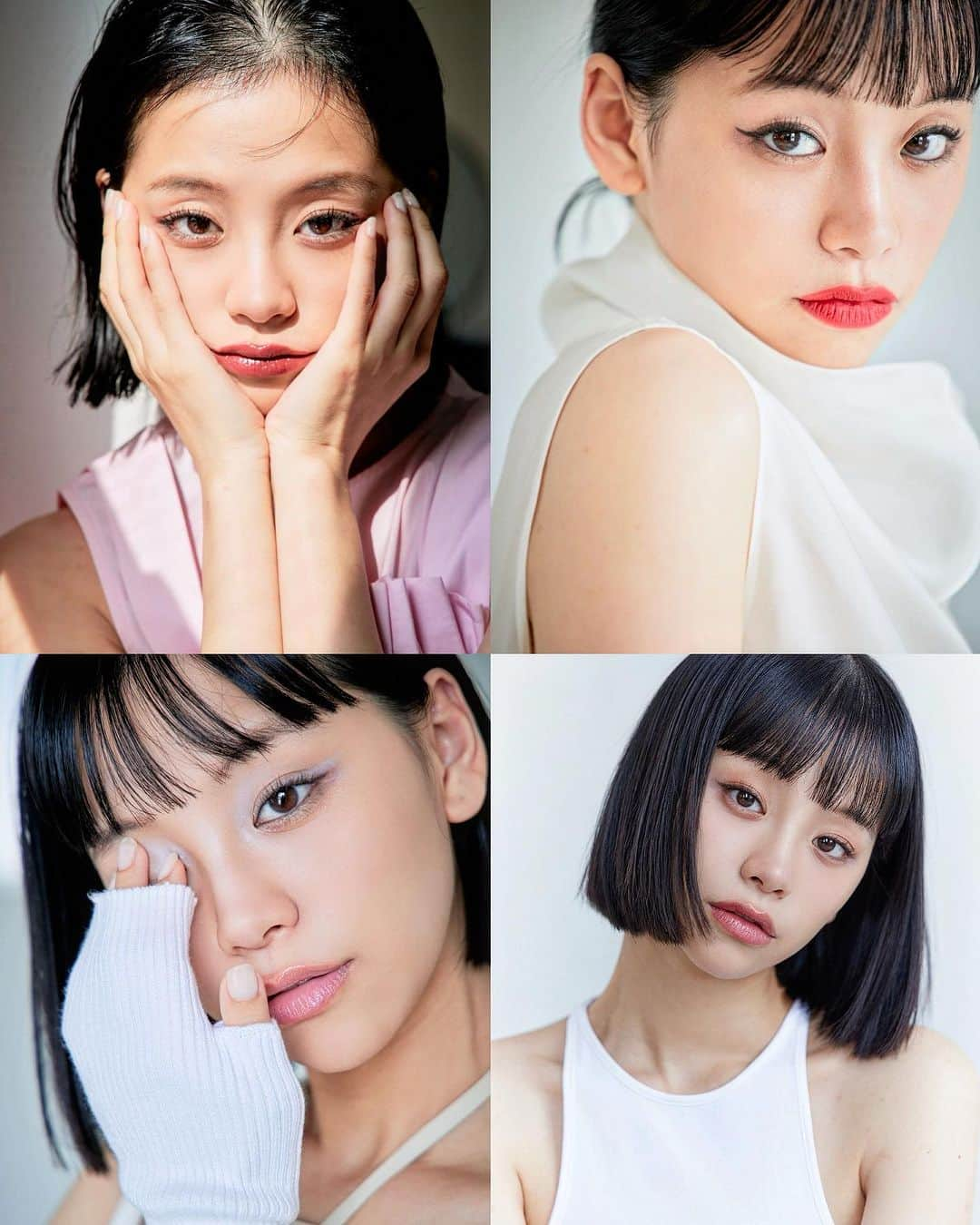 る鹿のインスタグラム：「4 different looks of me 🌷🌹🌼🌻」