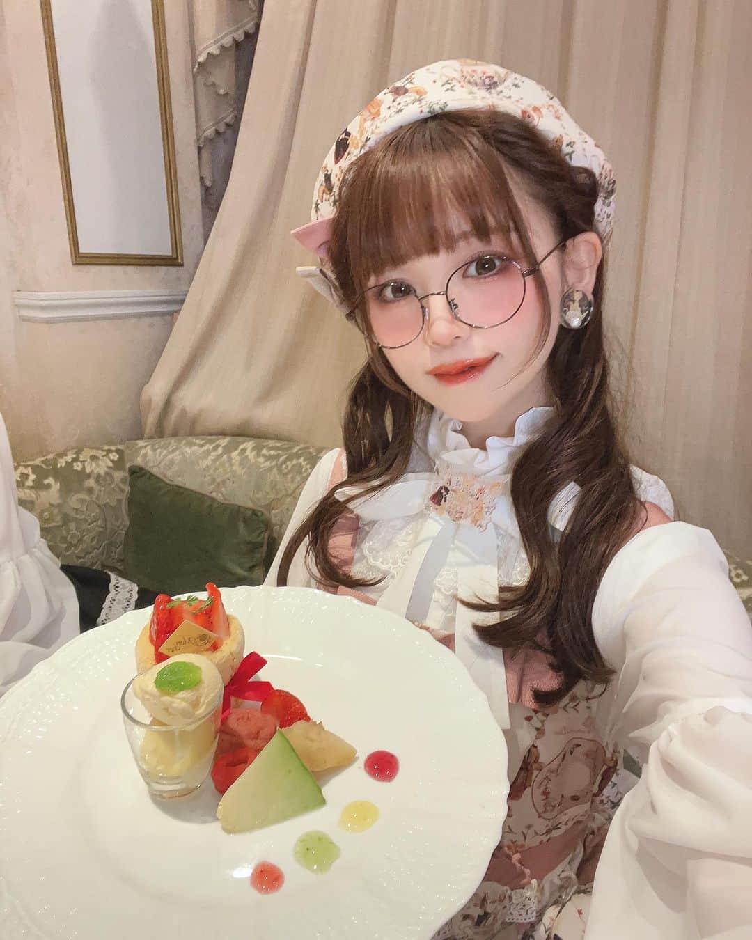 深澤翠さんのインスタグラム写真 - (深澤翠Instagram)「モンシェールにて ロイプリお茶会♡ 新作どれも可愛いです♡ 私はtonoさん ...