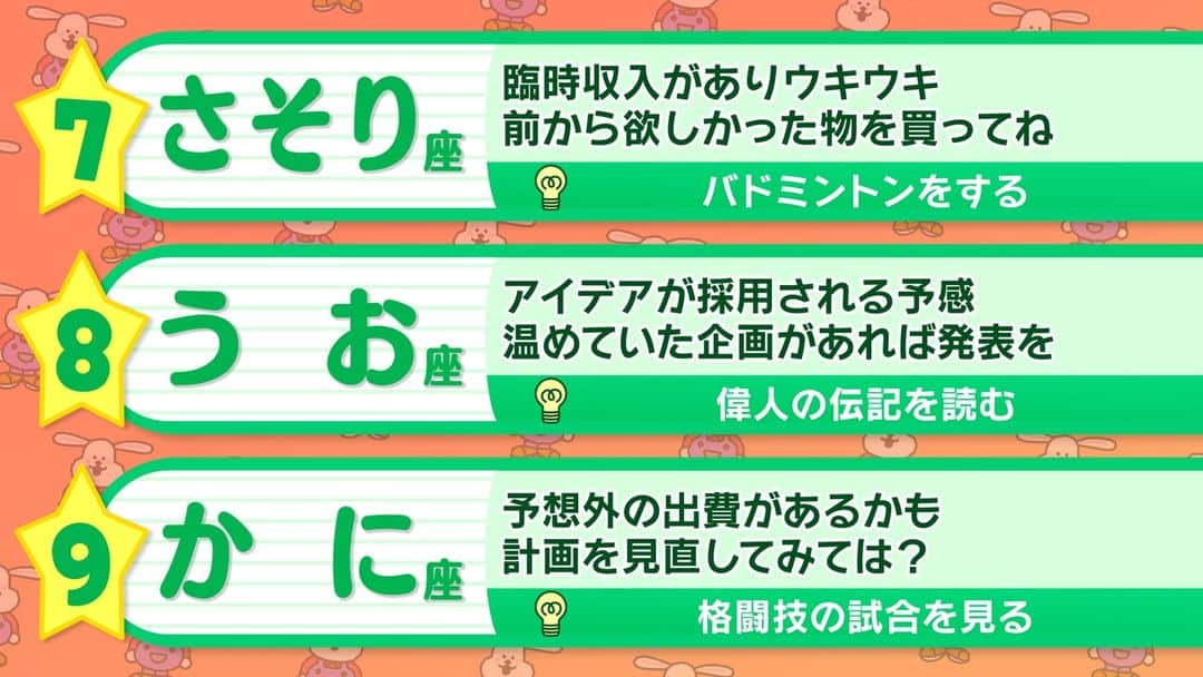 ABCテレビ「おはよう朝日です」さんのインスタグラム写真 - (ABCテレビ「おはよう朝日です」Instagram)「今日のあなたの運勢は⁉︎🔮  #おは朝 #占い」9月11日 12時12分 - ohaasaofficial