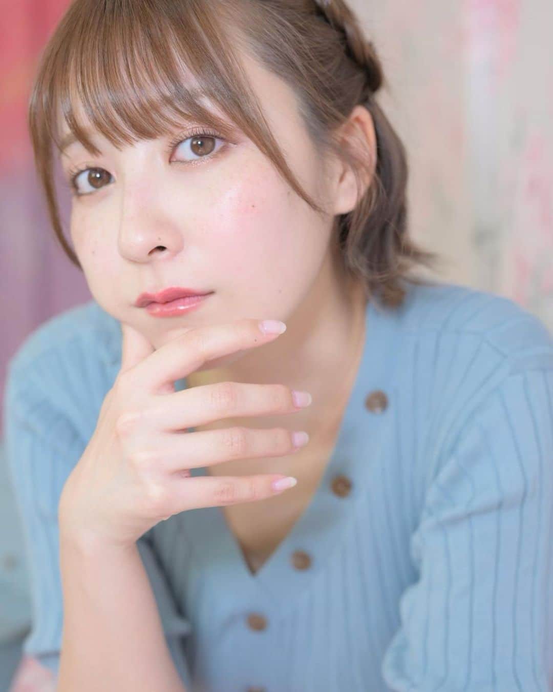 紺野栞のインスタグラム：「🫨🩵」