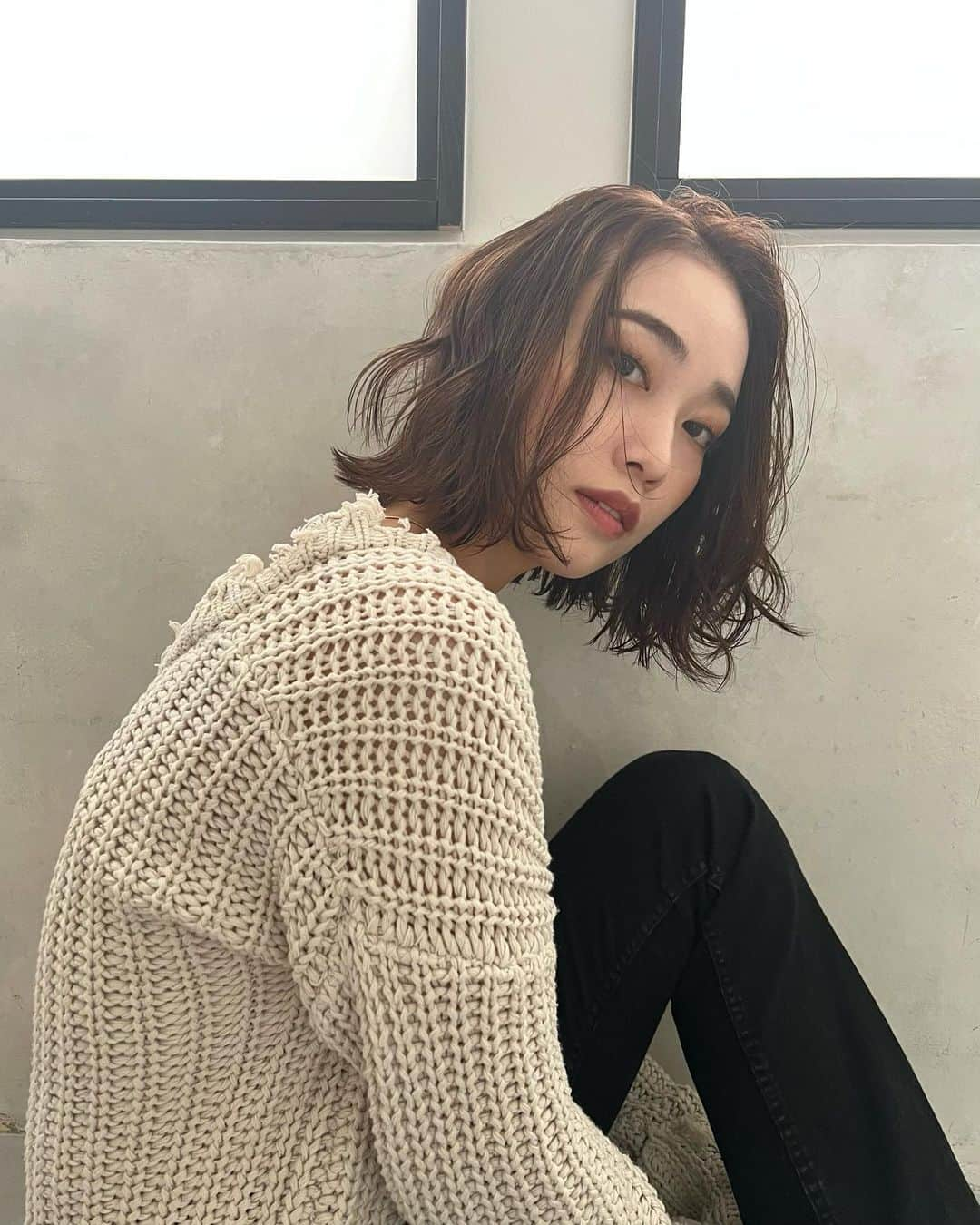 田中 レイナのインスタグラム：「秋冬撮影 ✂️🍂」