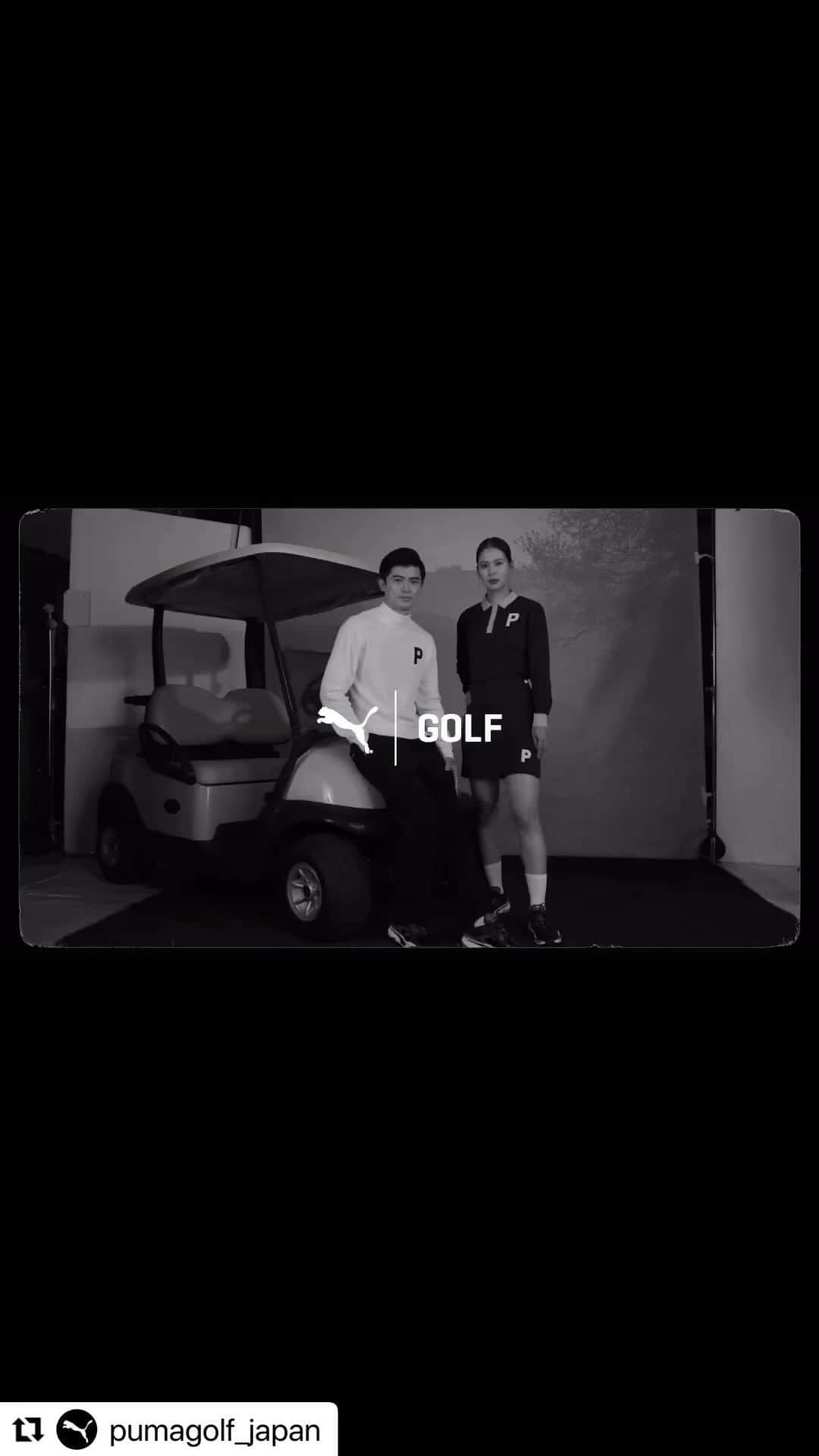 阿部桃子のインスタグラム：「P Collection AW2023 🤎🖤  谷口彰悟さんと撮影させていただきました！ 多くのゴルファーの皆様に、 @pumagolf_japan とともに、ゴルフを楽しんでいただきたいです🥰🥰  #ゴルフ #ゴルフ女子 #ゴルフウェア #ゴルフコーデ #ゴルフコーディネート #ゴルフスイング #ゴルフファッション #golf #golfwear #PUMA」