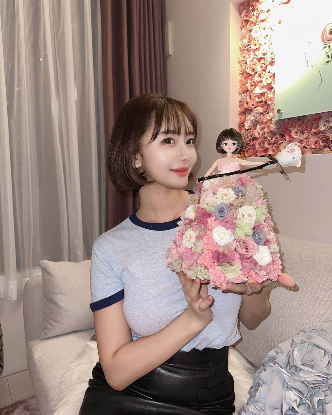 春木結宇のインスタグラム：「💐🩷」