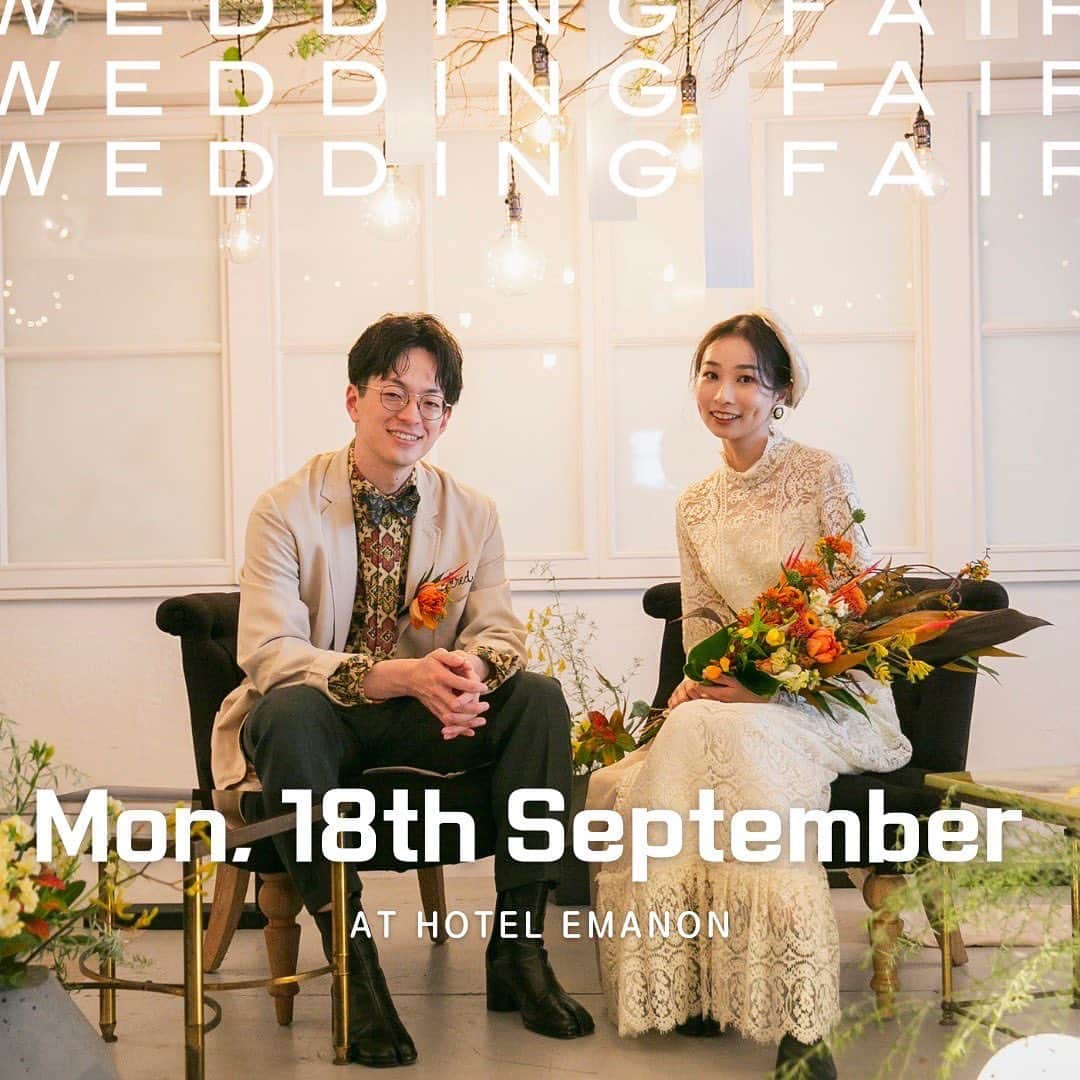 WEDDING CIRCUS オリジナルウェディングのインスタグラム：「・ WEDDING CIRCUSが手がける 秋のSPECIAL WEDDING FAIR開催決定  =DATE= 9月18日(月)  11:00〜/14:00〜/17:00〜  【完全予約制】  at HOTEL EMANON (渋谷) 他、東京 / 神奈川 / 埼玉 タイプの違う15会場よりご希望会場現地ご案内  お二人にぴったりの会場とパーティー企画をご提案いたします 開催日にHOTEL EMANONへお越しのお客様には フィンガーフードのご提供や THE GUNS & LOVEのドレス展示も◎ FAIRご参加特典、お申し込み特典もご用意しております!！ ______________________________________ ご予約はハイライトのFAIRページから→  =お問合せ= T：03-6712-0833 M：info@weddingcircus.jp http://weddingcircus.jp  ※上記開催日のご来場が難しいお客様へ 平日限定のWEEKDAY FAIRも開催しております  お気軽にお問合せください ______________________________________ #weddngcircus #weddingに自由を #hotelemanon #originalwedding #bridalproduce #2024wedding #花嫁 #プレ花嫁 #オリジナルウェディング #結婚式場 #結婚式準備 #式場見学 #式場探し #結婚式アイディア #1日1組貸切wedding #ウェディングフォト #ブライダルプロデュース #ウェディングフェア #ブライダルフェア #wc花嫁 #weddingfair」