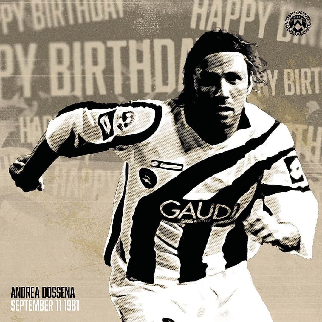 ウディネーゼ・カルチョのインスタグラム：「Buon compleanno Andrea Dossena 🎉 Happy Birthday #Dossena 🎂  ⚪️⚫️ #ForzaUdinese #AlèUdin #UdineseLegends」