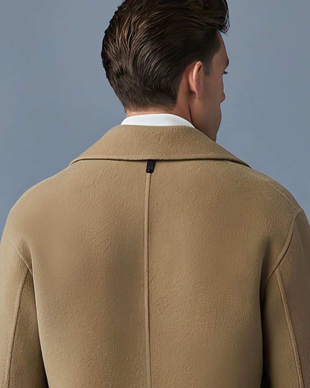 マッカージュのインスタグラム：「ULTIMATE CLASS    BENJAMIN, a handmade single-breasted two-button chesterfield coat made from responsibly-sourced double-faced wool. The classic oversized fit is adorned with a notched lapel collar and waist welt pockets with flap. A versatile and elegant multi-season staple.   More on MACKAGE.COM   #MACKAGE #MONDEMACKAGE」