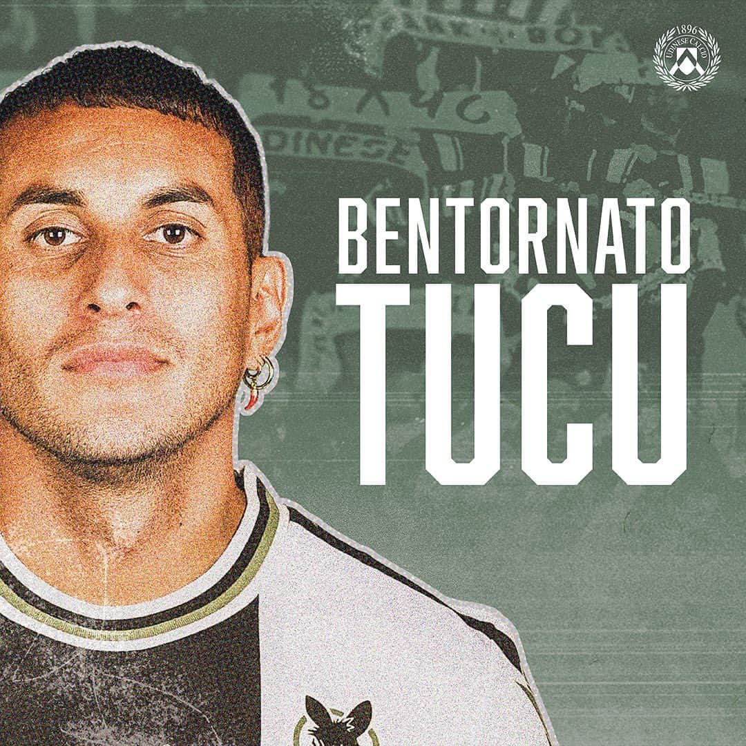 ウディネーゼ・カルチョのインスタグラム：「Bentornato Tucu 🙌🤝  ⚪️⚫️ #ForzaUdinese #AlèUdin #WePlayForU」