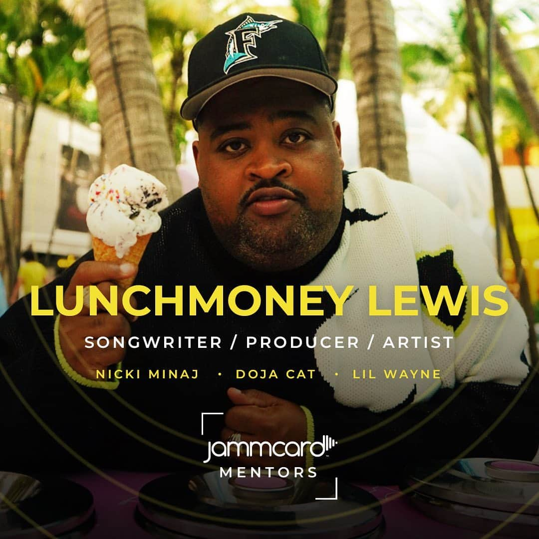 LunchMoney Lewisのインスタグラム：「I am excited to announce that I am now a Mentor on Jammcard Mentors where you can book me for 1-on-1 live video mentorship sessions. As some of you may know I’ve been a artist songwriter producer for many years, and Ive been blessed to work with some of the best in the business and I think it’s time I share this knowledge and know how with the next generation of incredible talent entering the music industry. I wanna make your experience worth wild and informative as possible and I will not hold back on information and knowledge that can help you get better and make the records that will change your life and bring you ultimate creative satisfaction. Join my waitlist to be the first notified when I open up slots. Link in bio to join waitlist. Let’s get to work!」