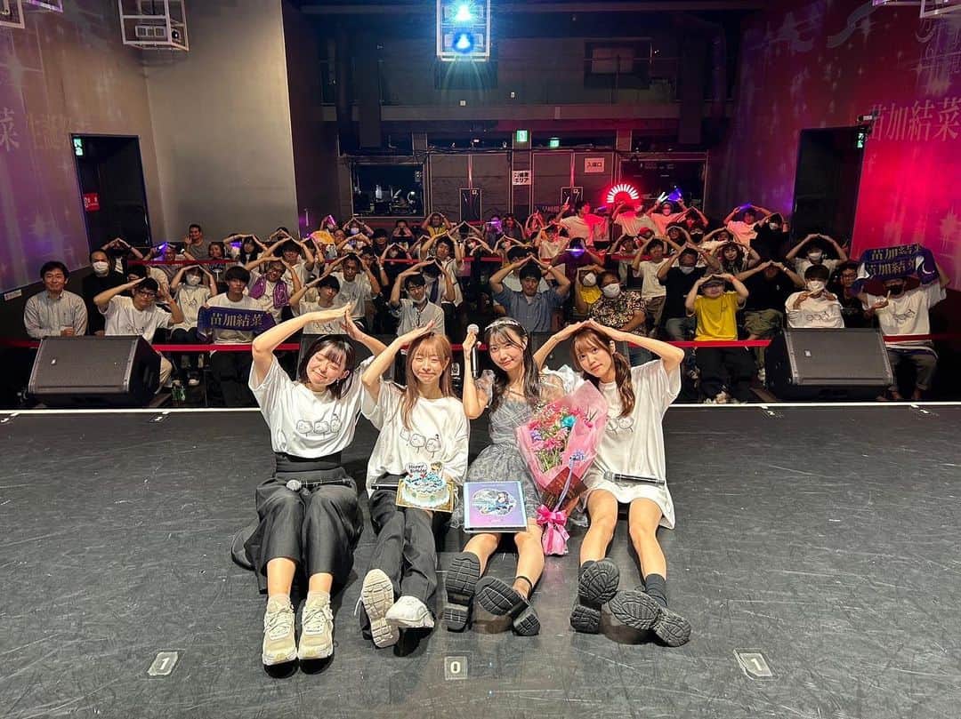 月に足跡を残した6人の少女達は一体何を見たのか…のインスタグラム：「苗加結菜生誕祭2023 ありがとうございました！🌙」