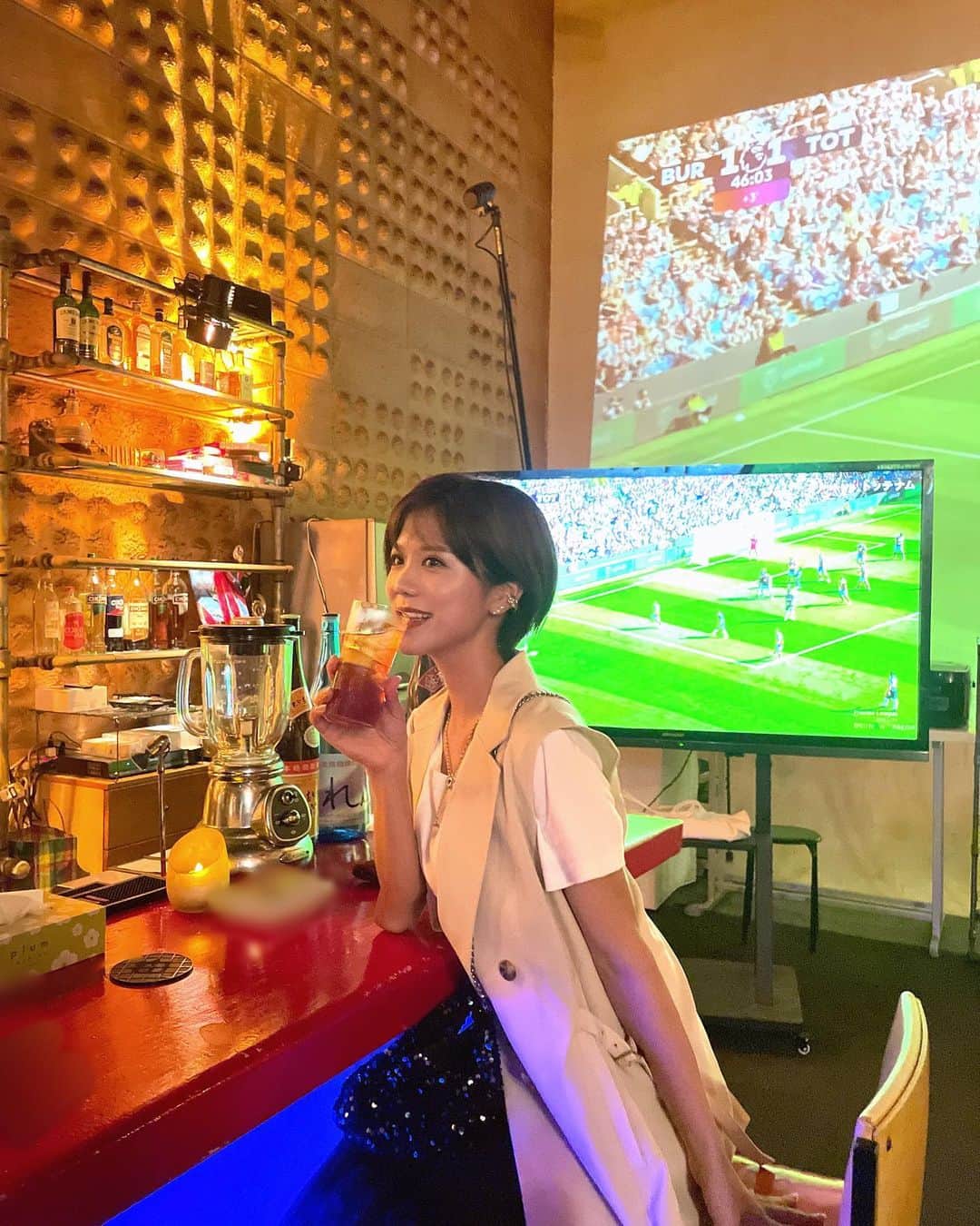 海江田麻貴のインスタグラム：「ㅤㅤㅤㅤㅤ  ㅤㅤㅤㅤㅤ ある日の休日😌幸🤍  ㅤㅤㅤㅤㅤ  ㅤㅤㅤㅤㅤ  ㅤㅤㅤㅤㅤ  ㅤㅤㅤㅤㅤ #休日の過ごし方 #bar #japanesegirl #日本女孩 #sportsbar」