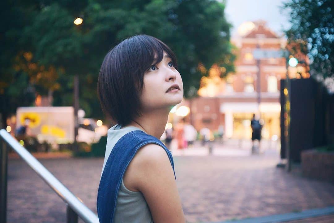 山根愛のインスタグラム：「夜散歩🚶‍♀️  phot @jumpeiyamada」